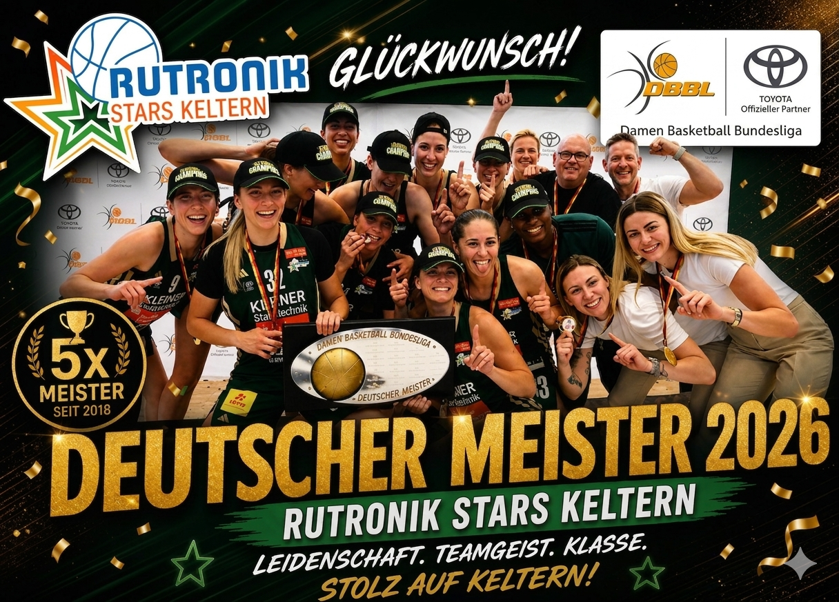 Rutronik Stars Keltern sind Deutscher Meister 2026