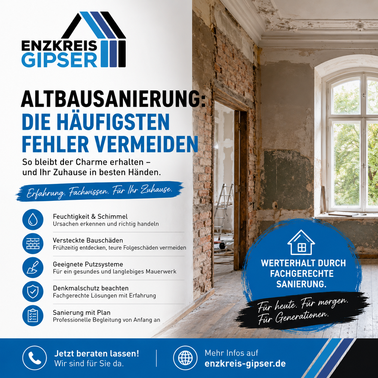 Altbausanierung: Die häufigsten Fehler bei Renovierungen