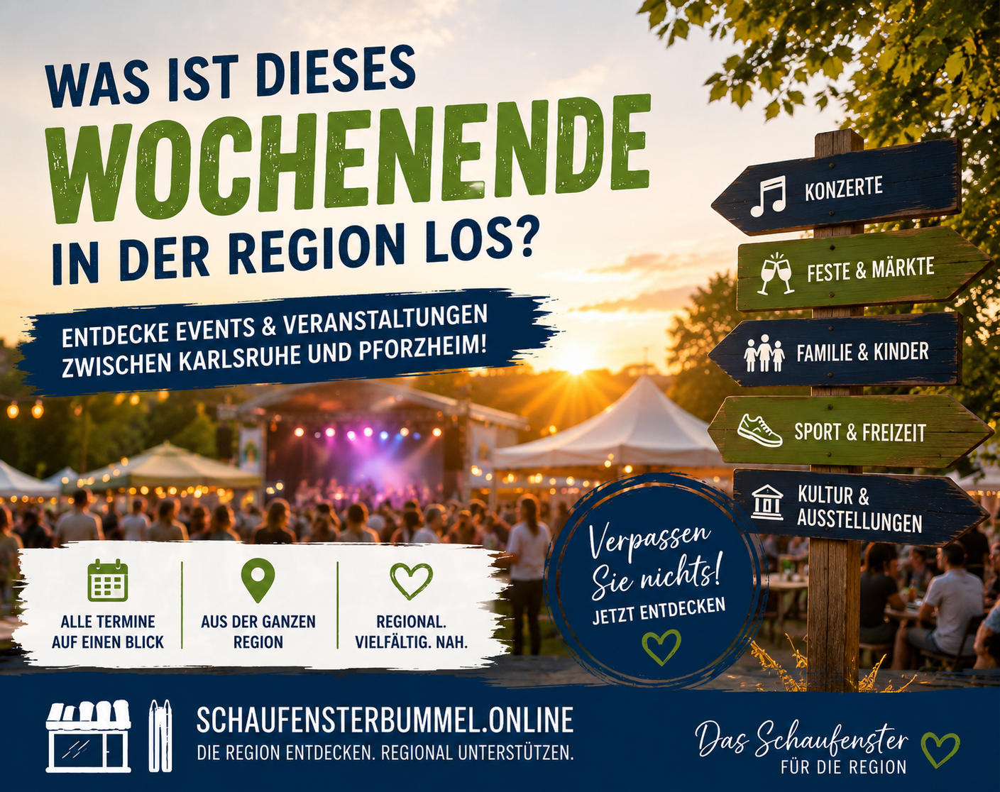 Was ist dieses Wochenende in der Region los?