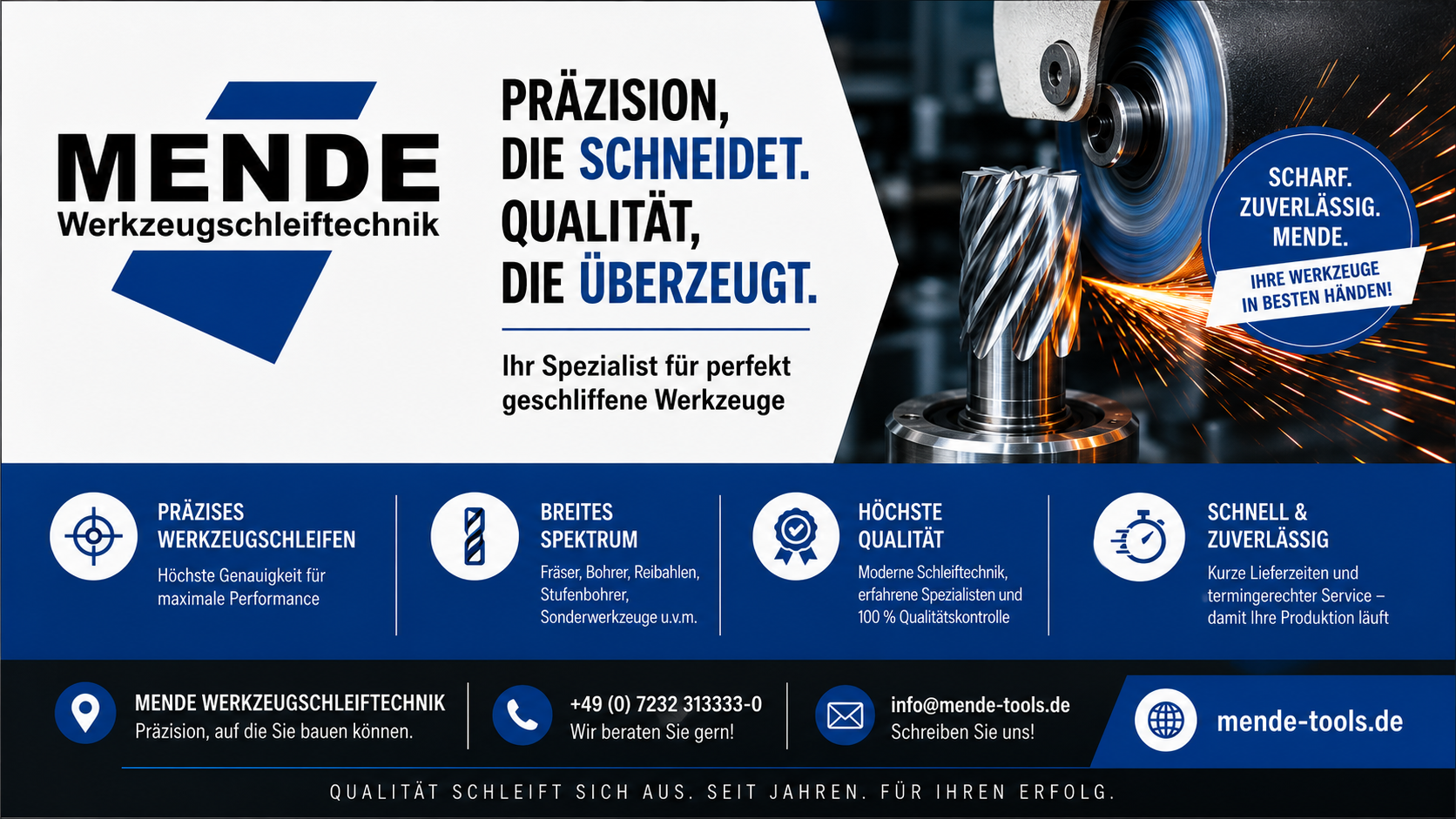 Präzision bis ins kleinste Detail – Wie moderne Werkzeugschleiftechnik die Fertigung wirtschaftlicher macht