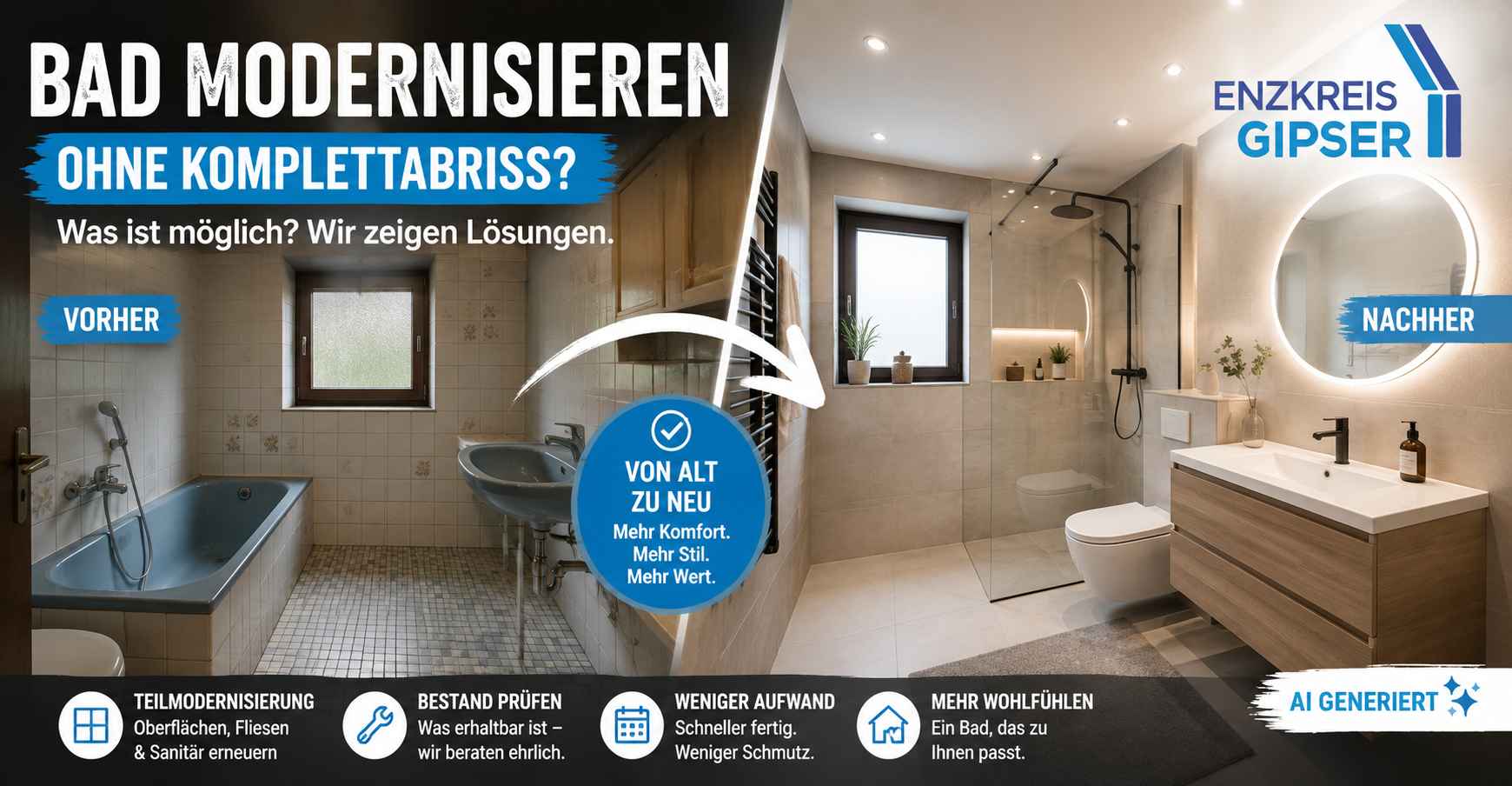 Dunkles oder helles Bad – wie Farben die Raumwirkung verändern