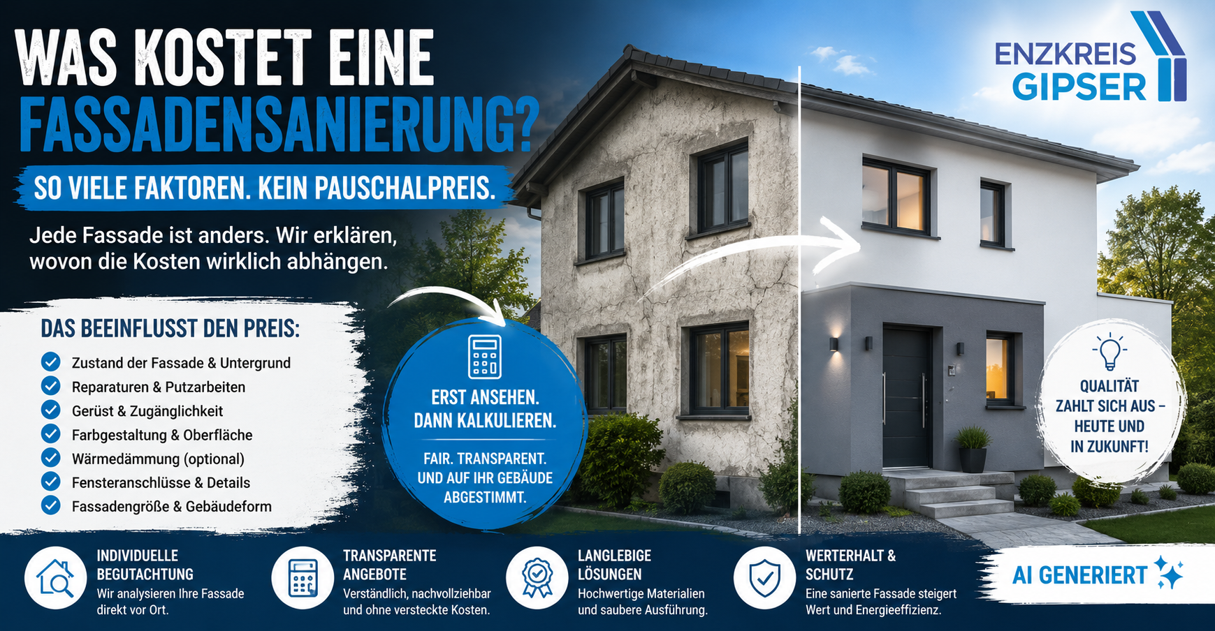 Was kostet eine Fassadensanierung eigentlich?