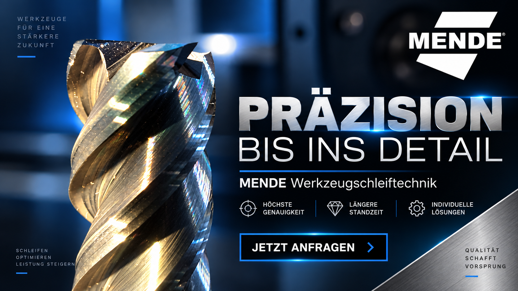 Präzision bis ins Detail – Werkzeugschleiftechnik von MENDE