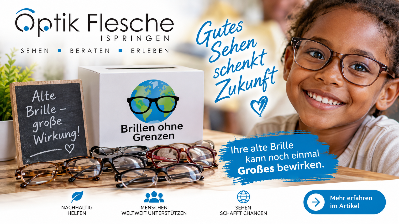 Alte Brille, neue Perspektive: Brillen ohne Grenzen