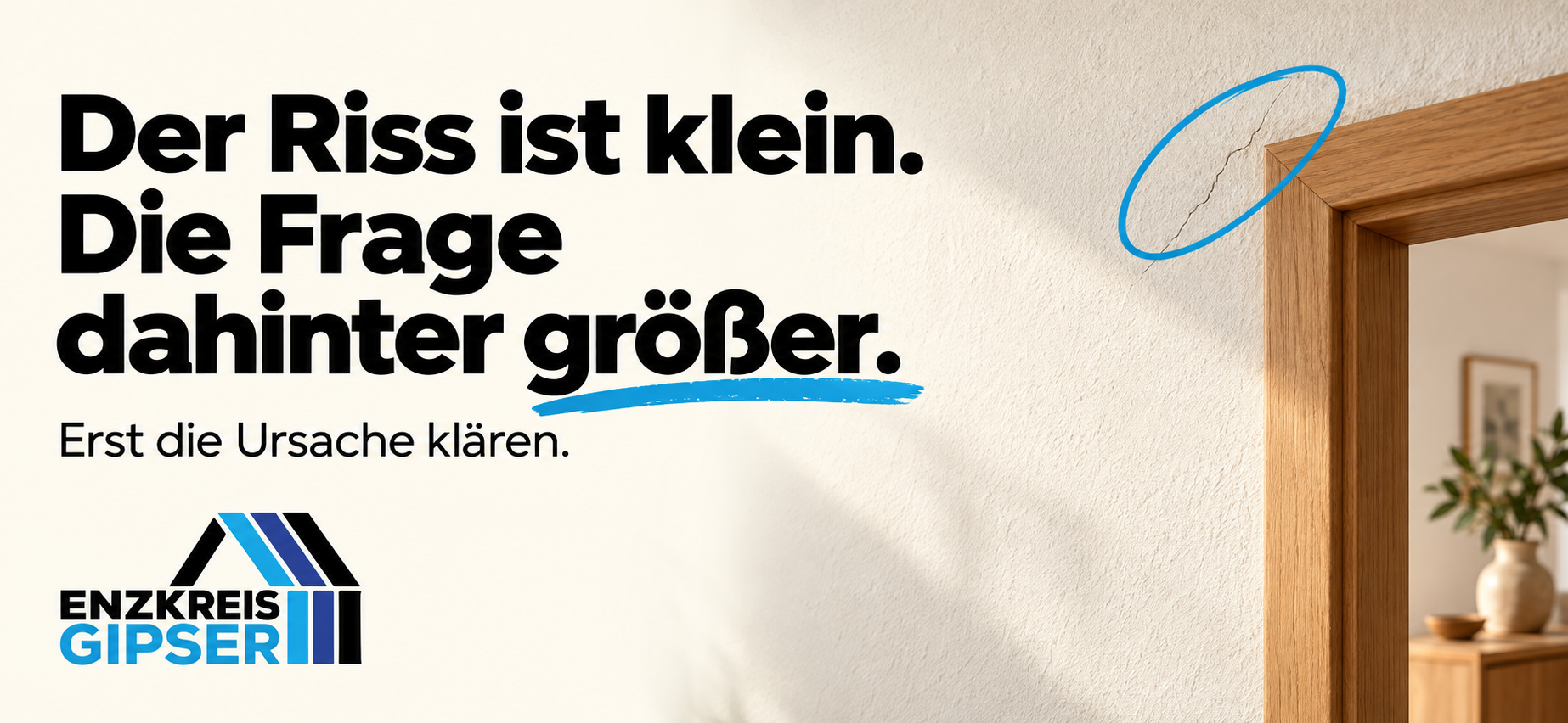 Der Riss ist klein. Die Frage dahinter größer.