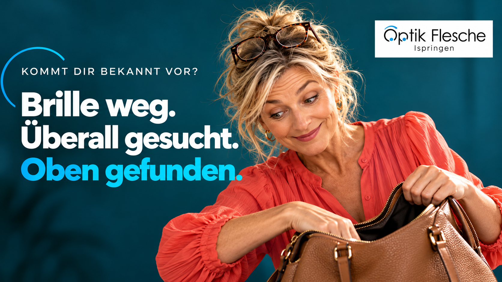 Brille weg, überall gesucht – und auf dem Kopf gefunden