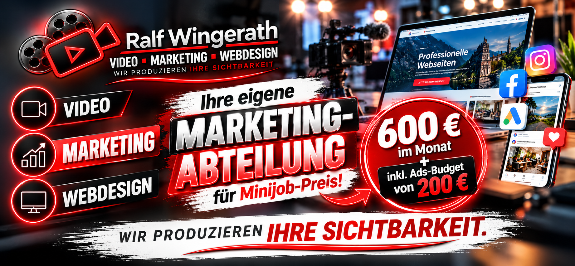 Ihre eigene Marketing-Abteilung zum Minijob-Preis – für nur 600 € im Monat!